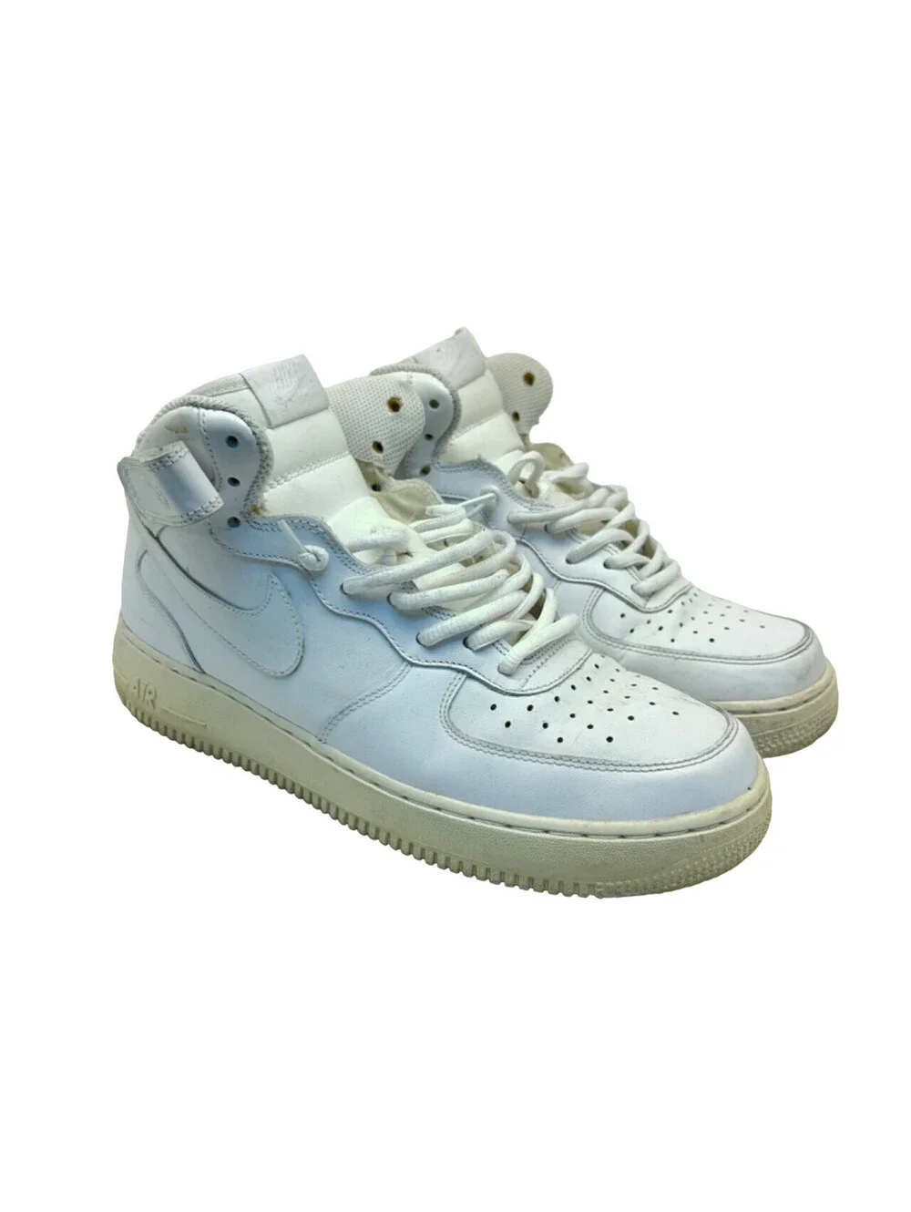 Nike Men's Air Force 1 Mid-Cut Athletic Shoes 315123-111 White Size 10M